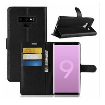 Samsung Note 9 Hoesje Met Pasjeshouder Bookcase Zwart
