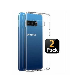Samsung S10E Hoesje TPU Siliconen Transparant 2 STUKS