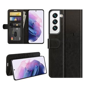 Samsung A22 Plus 5G Hoesje Met Pasjeshouder Bookcase Zwart