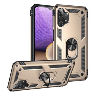 Samsung A32 5G Hybrid Armor Anti Shock Hoesje Goud