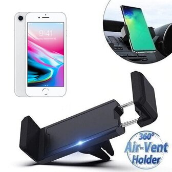 iPhone 8 Autohouder Ventilatierooster