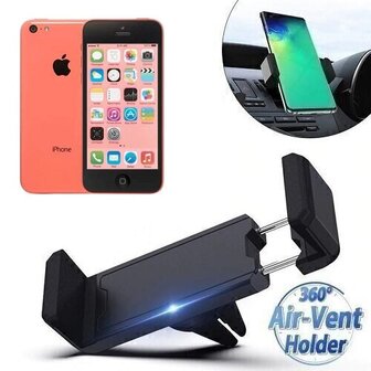 iPhone 5c Autohouder Ventilatierooster