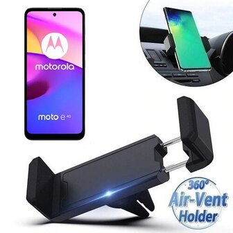 Motorola Moto E40 Autohouder Ventilatierooster