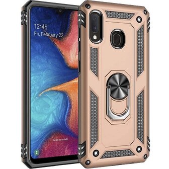 Samsung A40 Hybrid Armor Anti Shock Hoesje Goud