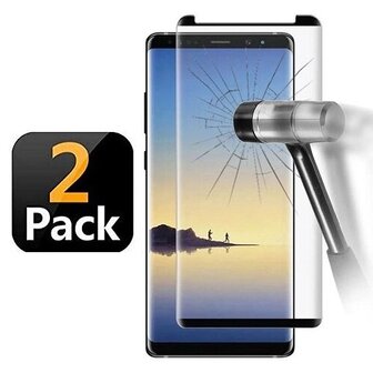 Samsung Note 9 Screenprotector Beschermglas FULL 2x