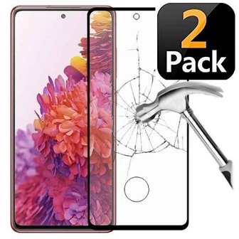 Samsung S20 PLUS Screenprotector Beschermglas FULL 2x